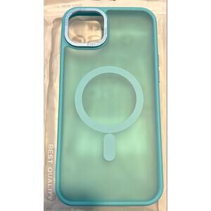 iPhone 14 Plus Case Magnetic Phone Case Compatible with MagSafe lake Blue